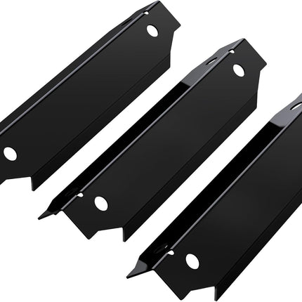 Grill Replacement Parts for Dyna-Glo 3-Burner Gas BBQ, Porcelain Grill Burner Covers, Heat Plates Shields, Flame Guards, 3 Pack.