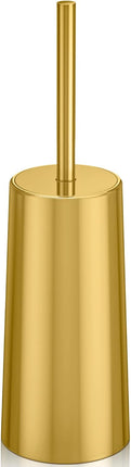 Toilet Brush and Holder, Toilet Brush Stainless Steel, Toilet Bowl Brush for Bathroom Toilet-Ergonomic, Elegant,Durable (Gold).