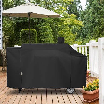 Grill Cover Compatible with Pit Boss 1100 Pro Series Pellet Gas Combo Grill, Heavy Duty Waterproof All Weather Protection for Outdoor Wood Pellet BBQ.
