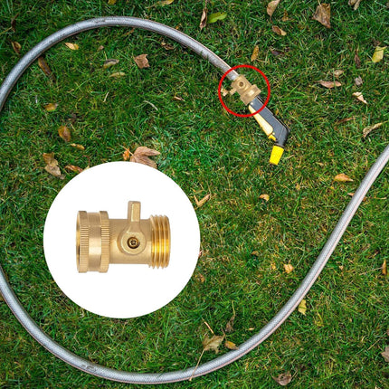 Brass Garden Hose Shut Off Valve, 4 Pack Heavy Duty 3/4 Inch Solid Brass Garden Hose Shut Off Valve with 4 Extra Rubber Washers.