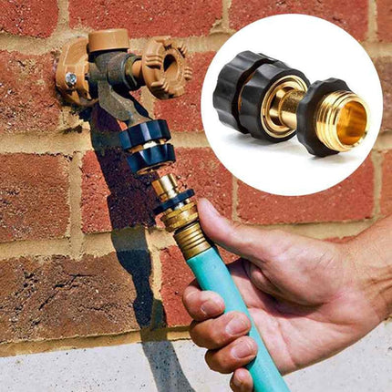 3/4 Inch Garden Hose Quick Connect, Quick Connect Garden Hose Fittings, Male and Female Water Quick Release Hose Connector (6 Pack).