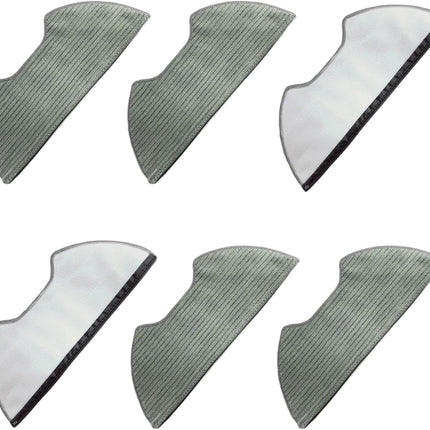 6 Pack Washable Mop Pads Replacement for Shark UR2650WS Matrix Plus Robot Vacuum Reusable Microfiber Floor Cleaning Pads.