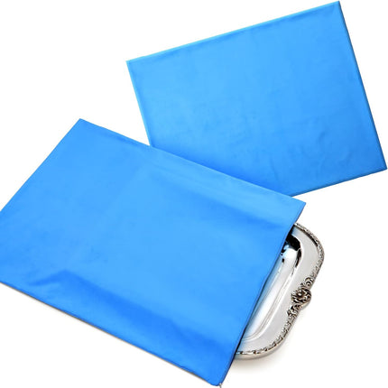 Silver Storage Bag 24 x 30 Inch Zippered Anti Tarnish Fabric Bag Protector Pouch for Jewelry Silverware Flatware Home Kitchen.