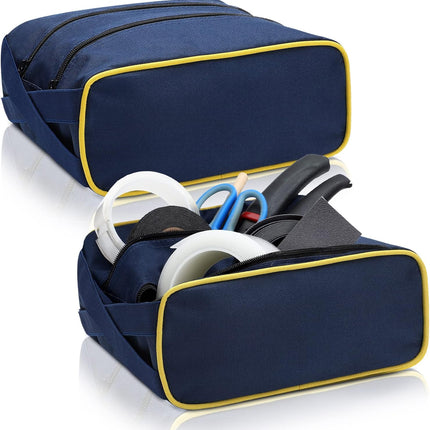 Hockey Tape Accessory Bag Large Capacity Bag with Double Zipper for Tape Wax Scissors Repair Kit Office Hockey Supplies.