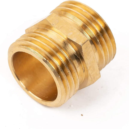 Garden Hose Adapter + Nozzle Jet with Shutoff Valve.