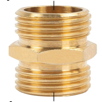 Garden Hose Adapter + Nozzle Jet with Shutoff Valve.