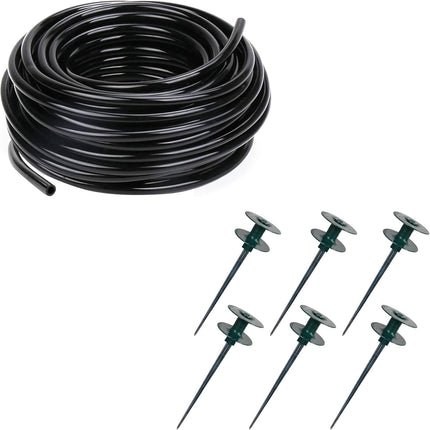 50 FT Distribution Tubing + Garden Hose Guide Spike.