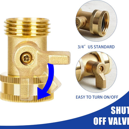 Garden Hose Repair Kit + Jet Nozzle Hose Shutoff Valve.