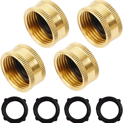 Garden Hose Repair Kit + Brass Garden Hose End Caps.