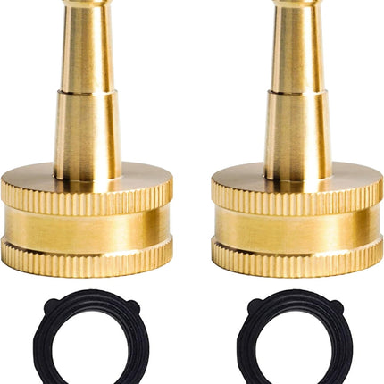 Garden Hose Repair Kit + 2 Inch Jet Sweeper Brass Nozzle.