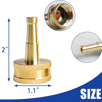 Garden Hose Repair Kit + 2 Inch Jet Sweeper Brass Nozzle.