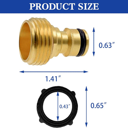 Garden Hose Adapter + Garden Hose Quick Connector.