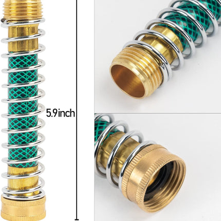 Brass Garden Hose Splitter (4 Way) + Garden Hose Protector.