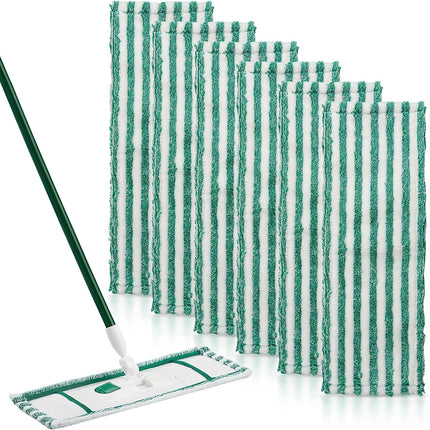 Microfiber Mop Refill for Libman Wet & Dry Microfiber Mop, 6 Pack Washable Mops Pads + 1 Count Laundry Bag.