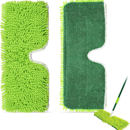 2 Pack 2-Sided Microfiber Mop Refill Heads for Libman 18" 2-Sided Microfiber Dust Mop.