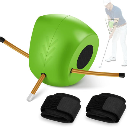 Upgraded Golf Training Aid with Dual Velcro Straps – Golf Swing Trainer for Posture Correction, Arm Structure & Swing Mechanics, Portable Golf Practice Equipment.