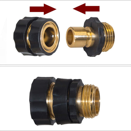 Garden Hose Quick Connector + Garden Hose Repair Kit.