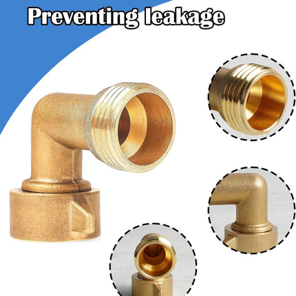 4" Twist Hose Nozzle + 90 Degree Garden Hose Elbow Connectors.