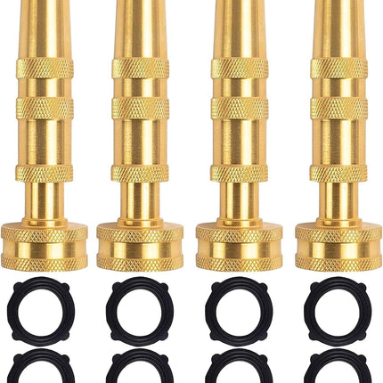 Garden Hose Repair Connector with Clamps + Adjustable Twist Hose Nozzle.
