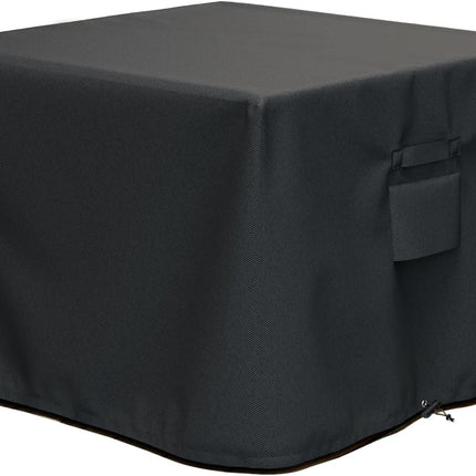 Square Fire Pit Cover, Fits for 28-32 Inch Fire Pit Table, Waterproof and Windproof, 32 x 32 x 24 Inches, Black.