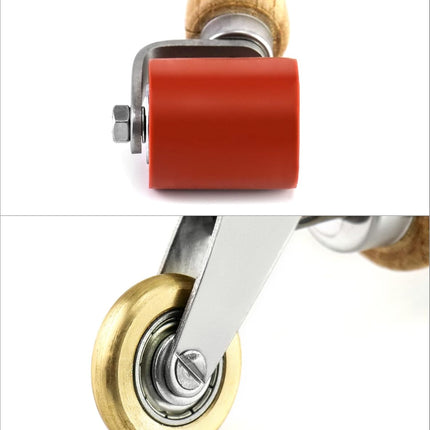 Seam Roller, 40mm Silicone Seam Roller with 6mm Brass Detail Penny Roller, Smoothing Seam Roller Tool for PVC/TPO/EPDM Single Ply Roofing Tape.