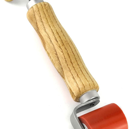 Seam Roller, 40mm Silicone Seam Roller with 6mm Brass Detail Penny Roller, Smoothing Seam Roller Tool for PVC/TPO/EPDM Single Ply Roofing Tape.