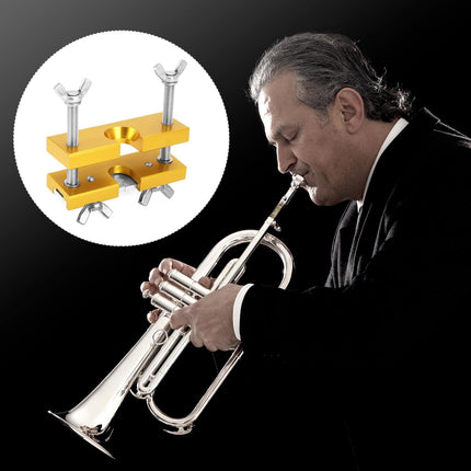 Trumpet Mouthpiece Remover Puller Tool for Brass-Wind Instrument, Gold.
