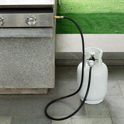 6 Feet Propane Regulator and Hose for Blackstone 17 & 22 Inch Tabletop Griddle, Connect to 5-20 LB Propane Tank.