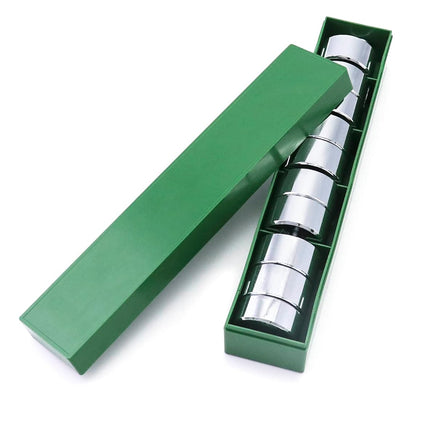 Lab Slotted Mass Set, Chromium-Plated Metal Slotted Weights, One Set - Total 1000g - Includes 9 Weights (100g Each) & One Hanger (100g).