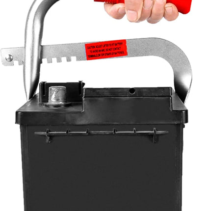 Battery Carrier, Battery Rack with Pads, Adjustable from 5" to 7", for Lifting and Carrying Batteries.