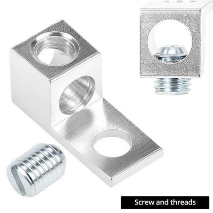 Aluminum Alloy Mechanical Lugs, Terminal Mechanical Lug, Set of 50, Tin Plated with High-Strength Low-Resistance Structure.