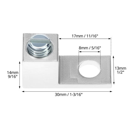 Aluminum Alloy Mechanical Lugs, Terminal Mechanical Lug, Set of 50, Tin Plated with High-Strength Low-Resistance Structure.