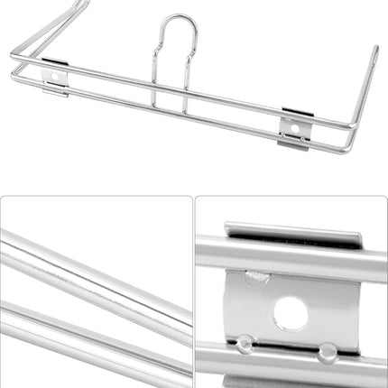 2-Pack T-Shirt Bag Rack Wall Mount, Chrome-Plated Metal T-Shirt Retail Bag Holders, 12-Inch Width, 6" Arm, Easy Install Bag Holder for Retail and Checkout Counters.