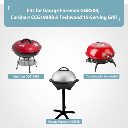 Waterproof Small Round Grill Cover - Fits George Foreman, Techwood, Cuisinart, Homewell Electric Grills, Weber Jumbo Joe Charcoal Grill and More - 19.2" Diameter x 17.6" Height.