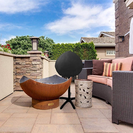Waterproof Small Round Grill Cover - Fits George Foreman, Techwood, Cuisinart, Homewell Electric Grills, Weber Jumbo Joe Charcoal Grill and More - 19.2" Diameter x 17.6" Height.