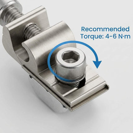 Grounding Lug 6.7mm – Aluminium Alloy Rail Connector for Solar Roof, Ground Mount & Carport Systems.