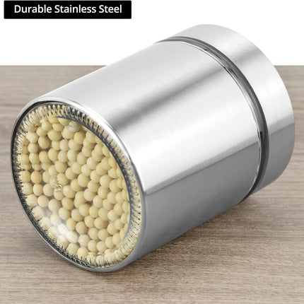 6 Pack 20 oz Stainless Steel Glass Kitchen Canisters Set, Airtight Food Storage Containers with Window, for Flour Cookies Spices Grains.