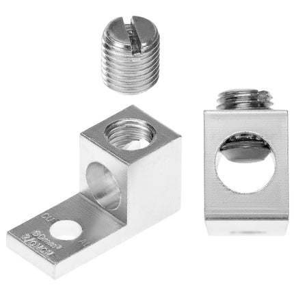 Aluminum Alloy Mechanical Lugs, 25Pcs High-Strength Terminal Mechanical Lug, Screw Size 5/16-24, Compatible with 14 AWG - 2/0 AWG Conductors.