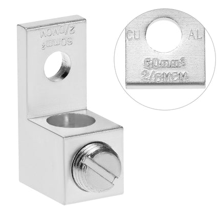 Aluminum Alloy Mechanical Lugs, 25Pcs High-Strength Terminal Mechanical Lug, Screw Size 5/16-24, Compatible with 14 AWG - 2/0 AWG Conductors.