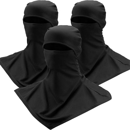 3 Piece Balaclava Face Cover Sun Protection Neck Cover Summer Balaclava Motorcycle Face Mask for Men Women.