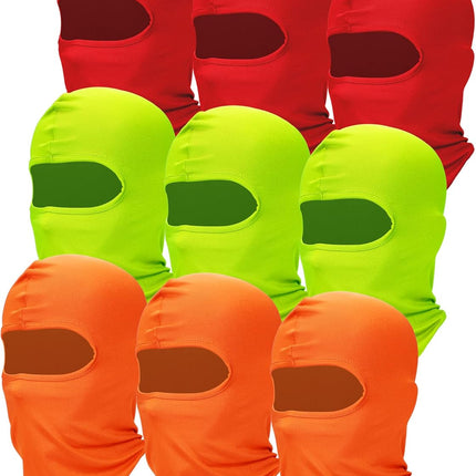 9 Pcs Ski Mask for Men Full Face Cover UV Sun Protection Cooling Balaclava Neck Gaiter Clothing Scarf Bandana.