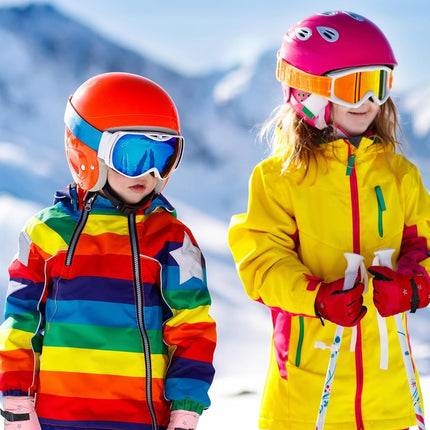 6 Pairs Winter Gloves Kids Waterproof Ski Gloves Snow Warm Full Finger Snowboard Unisex Gloves for Cold Weather Boys.