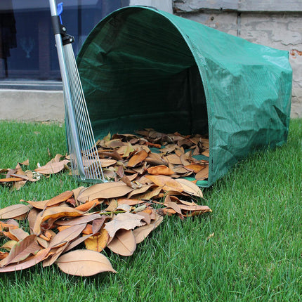 2-Pack 53 Gallon Dustpan-Type Yard Waste Bags, Reusable Heavy Duty Collapsible Garden Leaf Bags, Leaf Collector for Leaves, Lawn Debris & Grass Clippings.