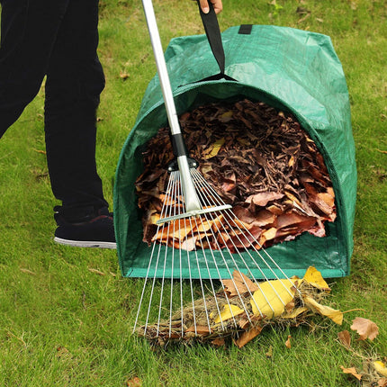2-Pack 53 Gallon Dustpan-Type Yard Waste Bags, Reusable Heavy Duty Collapsible Garden Leaf Bags, Leaf Collector for Leaves, Lawn Debris & Grass Clippings.
