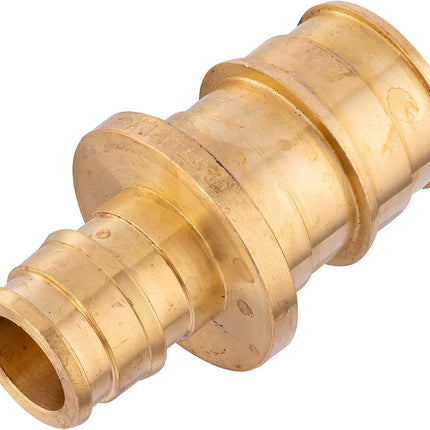 (Pack of 5)  Pex A Full Flow Expansion Brass Fitting 1/2"x 3/4" Reducing Coupling, F1960,(PEX1960013-5PCS).