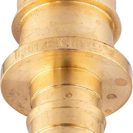 (Pack of 5)  Pex A Full Flow Expansion Brass Fitting 1/2"x 3/4" Reducing Coupling, F1960,(PEX1960013-5PCS).