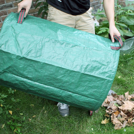 3-Pack 32 Gallon Yard Waste Bags, Reusable Heavy Duty Collapsible Garden Leaf Bags with Plastic Ring, Stand-Up Yard Waste Bin for Leaves, Lawn Debris & Grass Clippings.