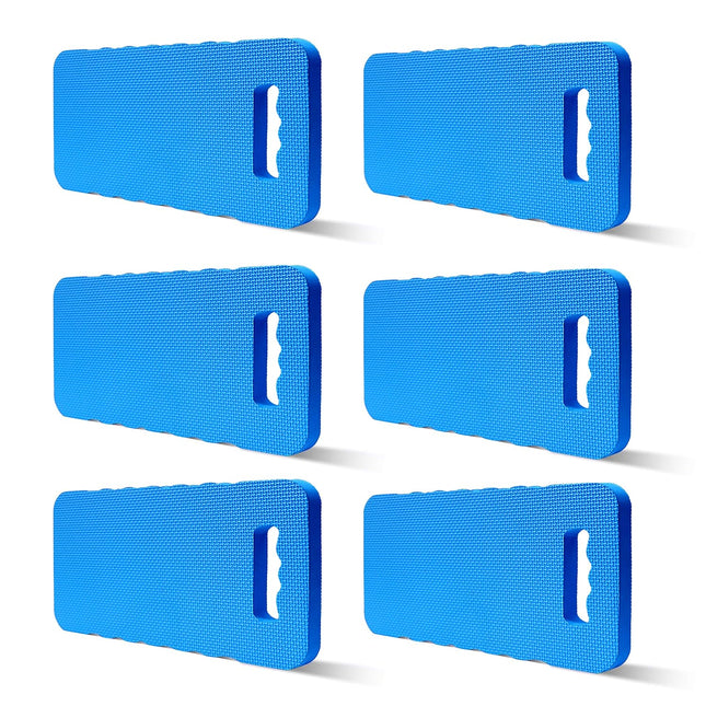 6-Pack Garden Kneeling Cushions - For Gardening, Baby Bath, Yoga, Pilates, Exercise, 16"x8"x1", Blue.