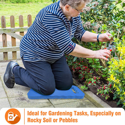 6-Pack Garden Kneeling Cushions - For Gardening, Baby Bath, Yoga, Pilates, Exercise, 16"x8"x1", Blue.