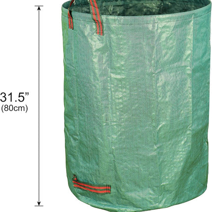 3-Pack 40 Gallon Yard Waste Bags - Reuseable Heavy Duty Gardening Bags, Lawn Pool Garden Leaf Waste Bag.